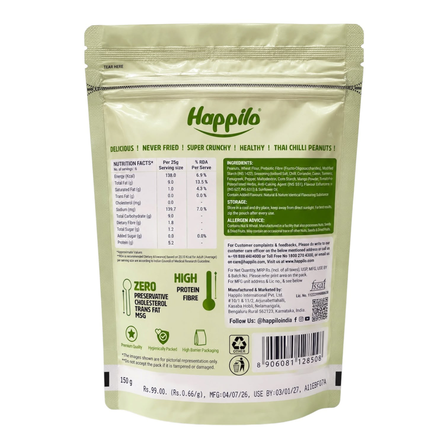 Coated PeanutsThai Chilli-150g