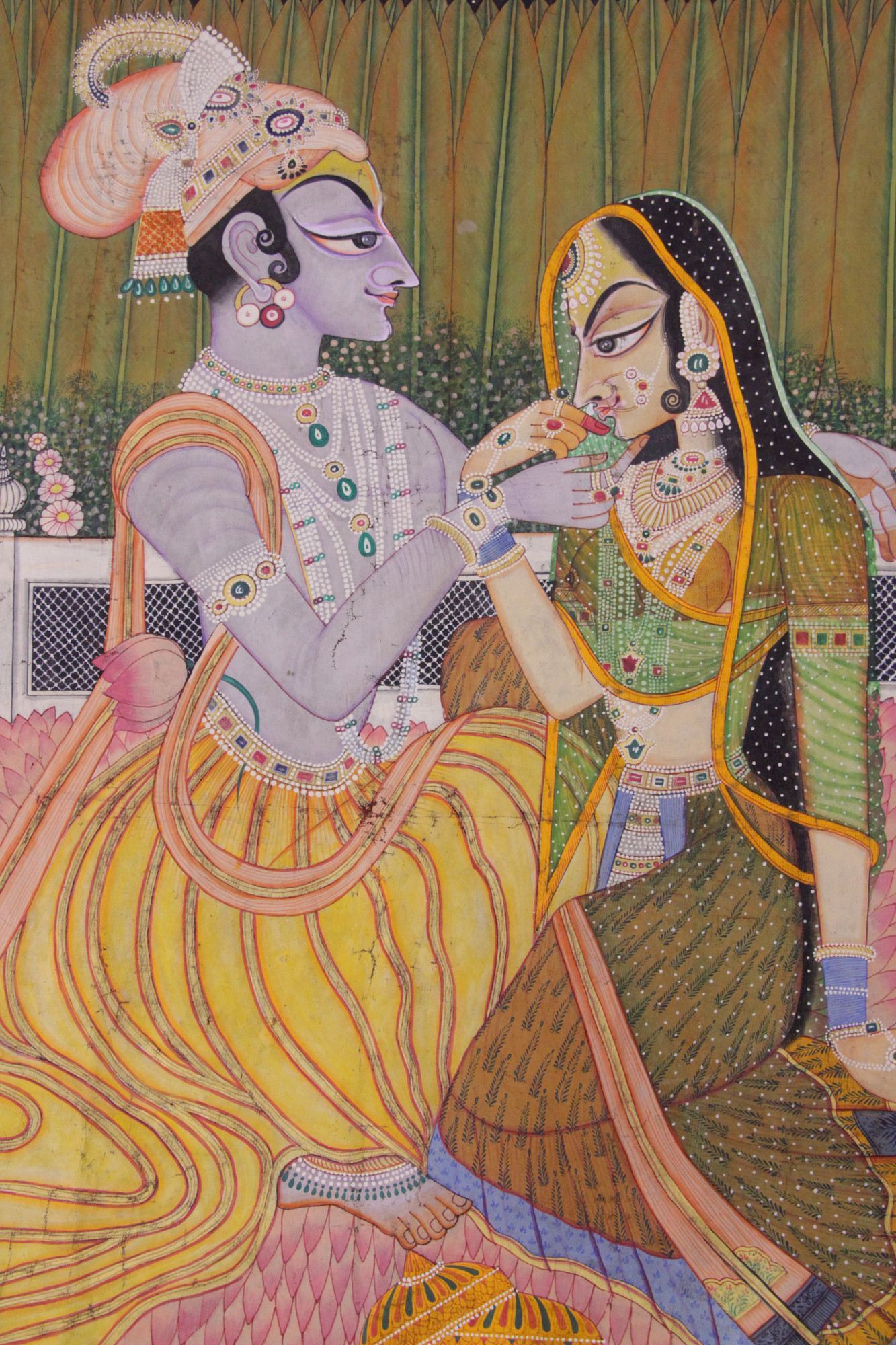 Moonlit Shringar Radha Krishna Pichwai