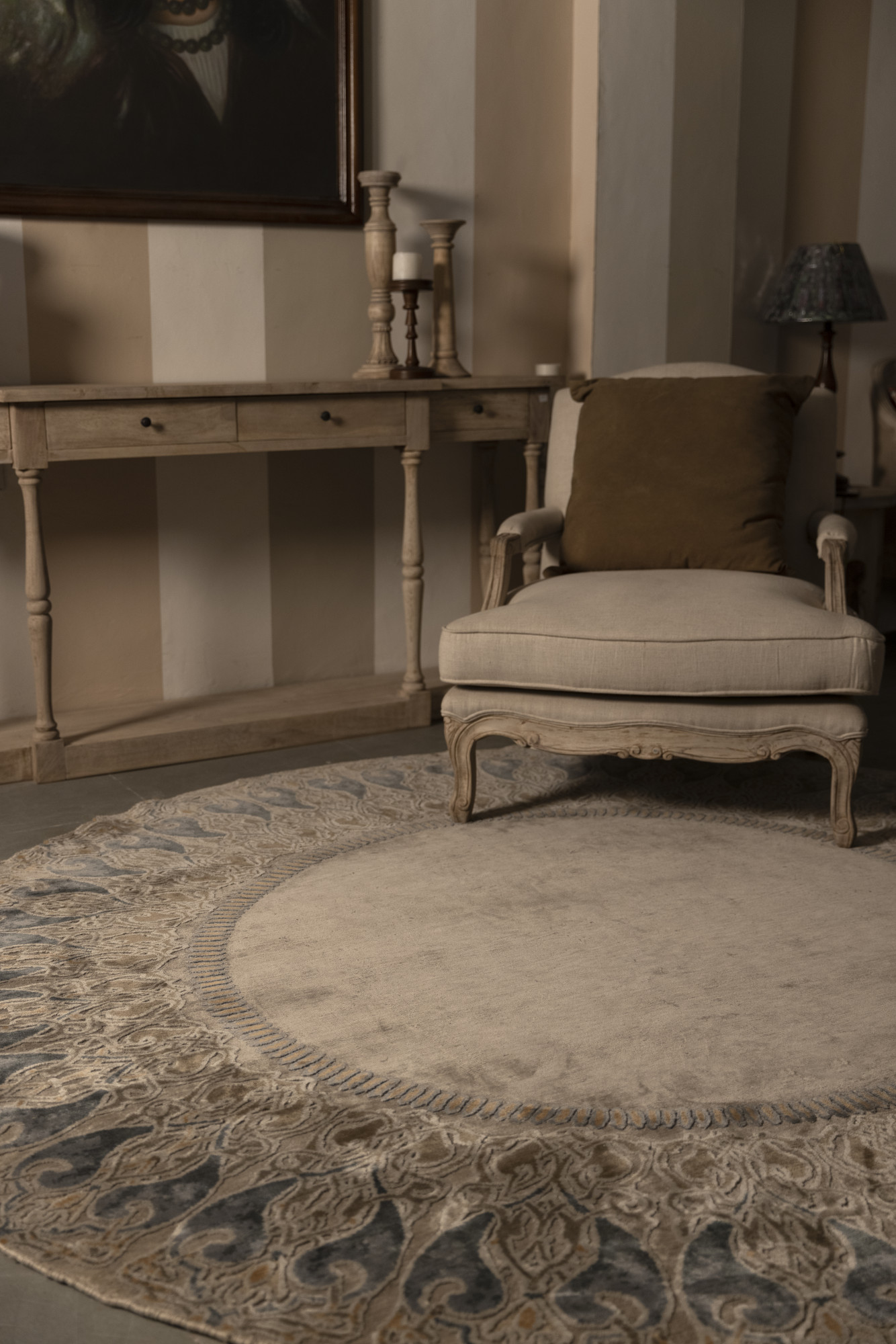 French regency style armchair- walnut