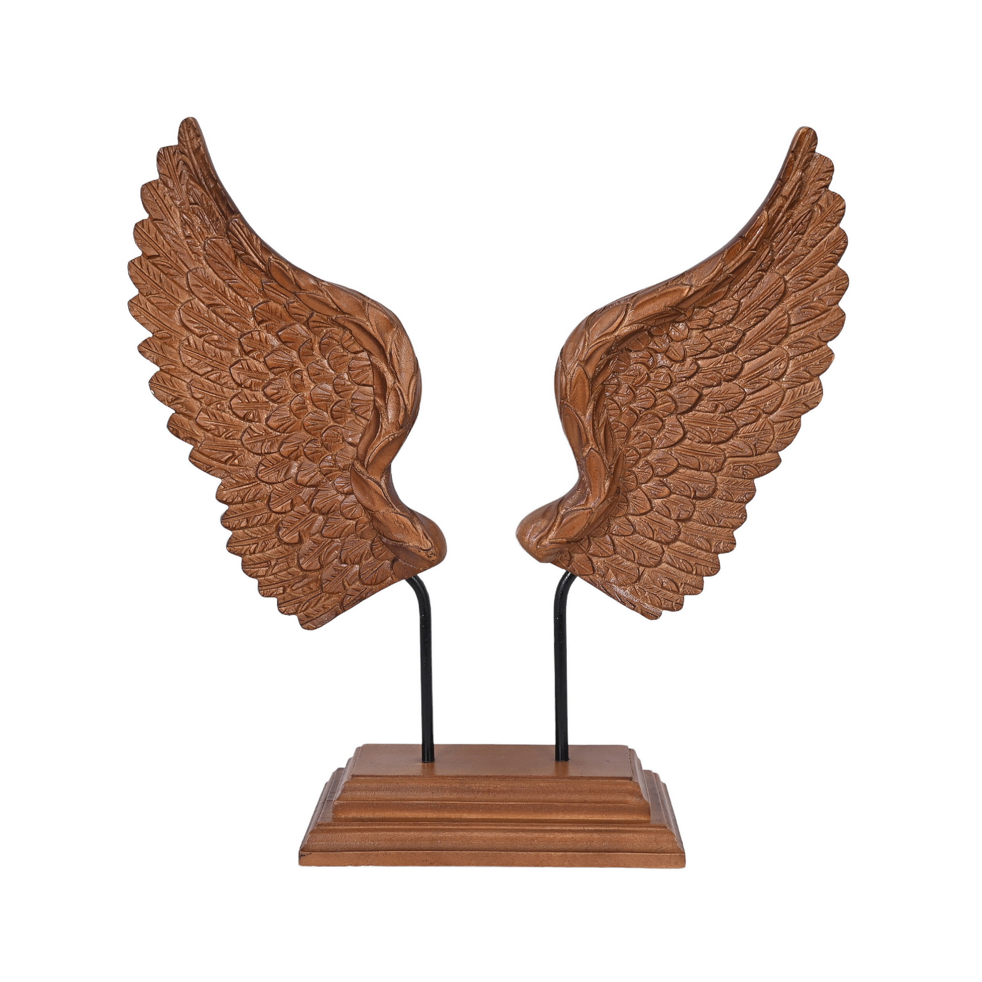 Wooden angle wing