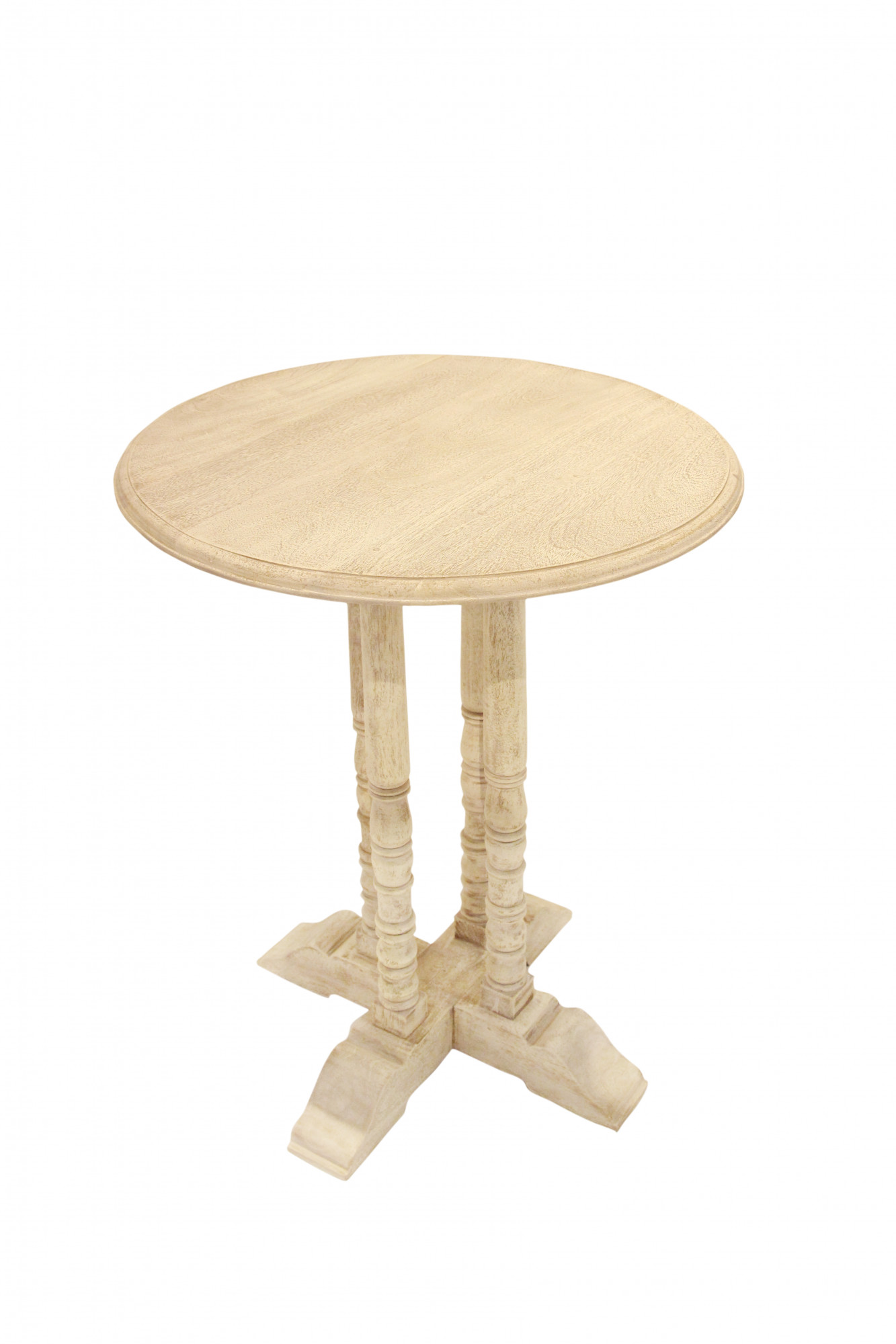 French Round scallop Accent Table