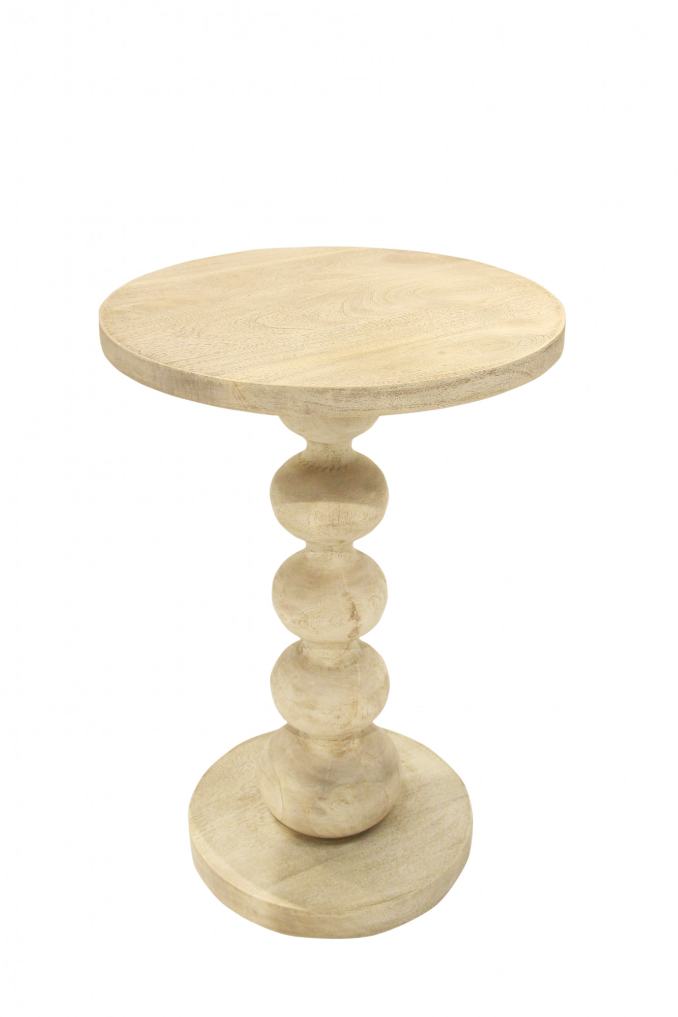 Red Sculptural Pedestal Side Table