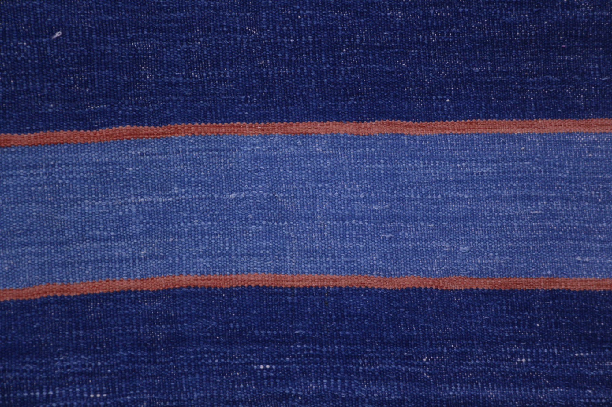 Midnight Tides Vintage Striped Flatwoven Dhurrie