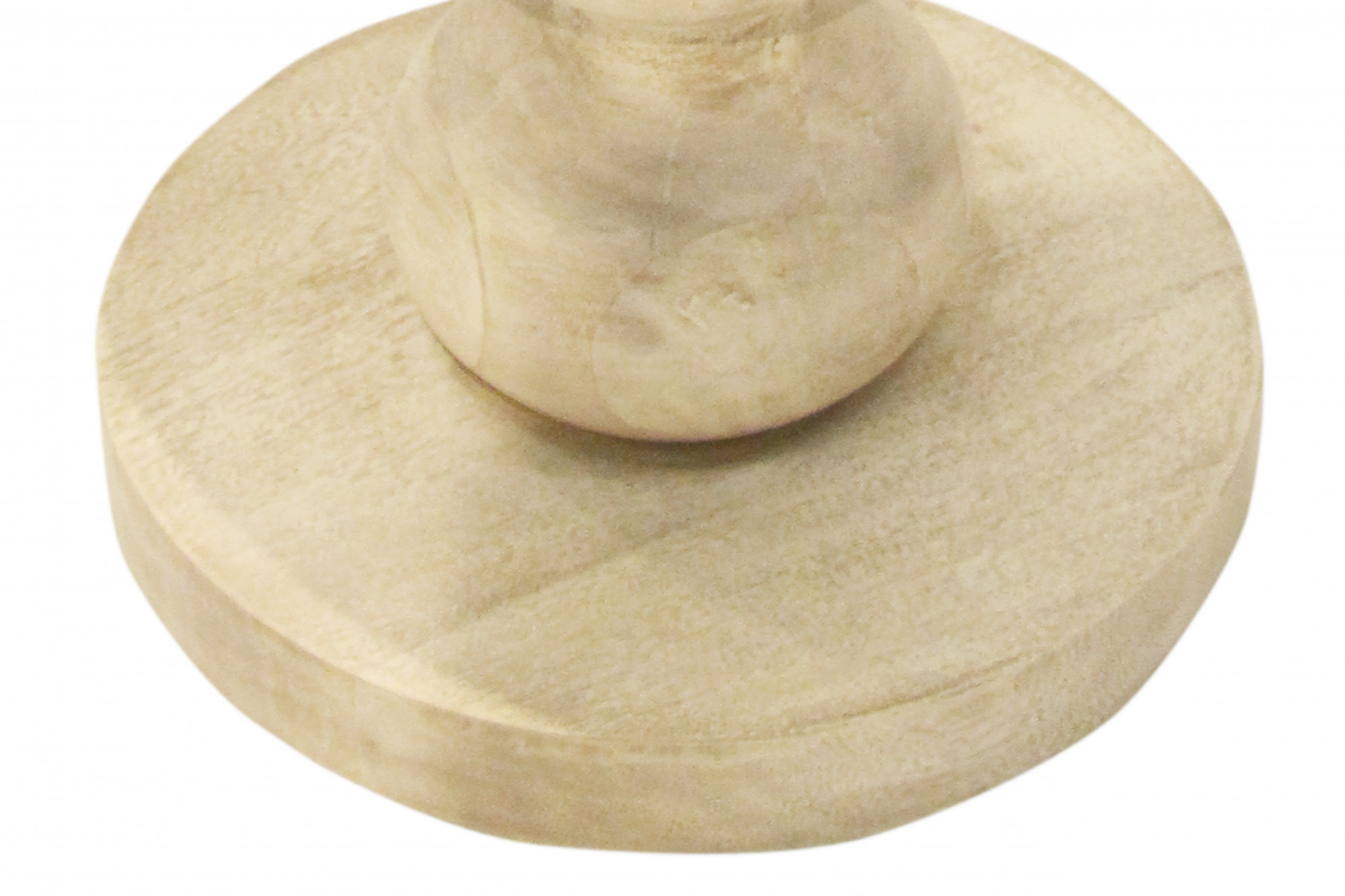 Red Sculptural Pedestal Side Table