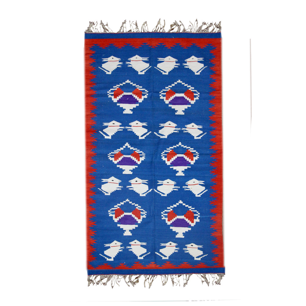 Hare Kalash Auspicious Bridal Dhurrie