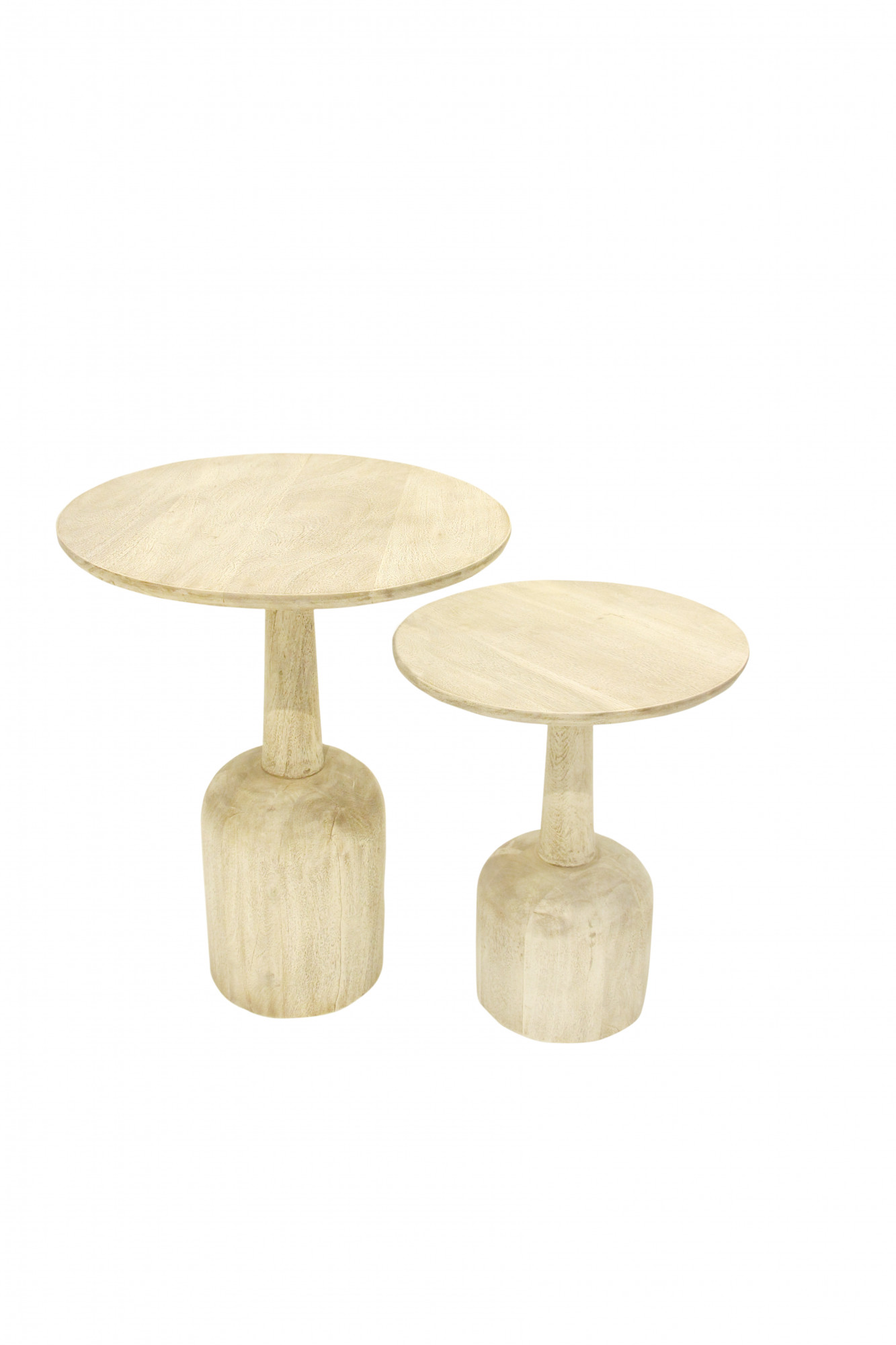 Mid-Century Modern Wooden Nesting Tables - set of 2