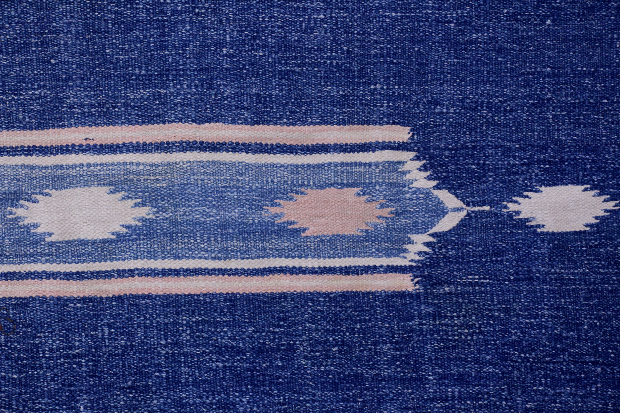 Indigo Nomad Vintage Tribal Flatwoven Dhurrie