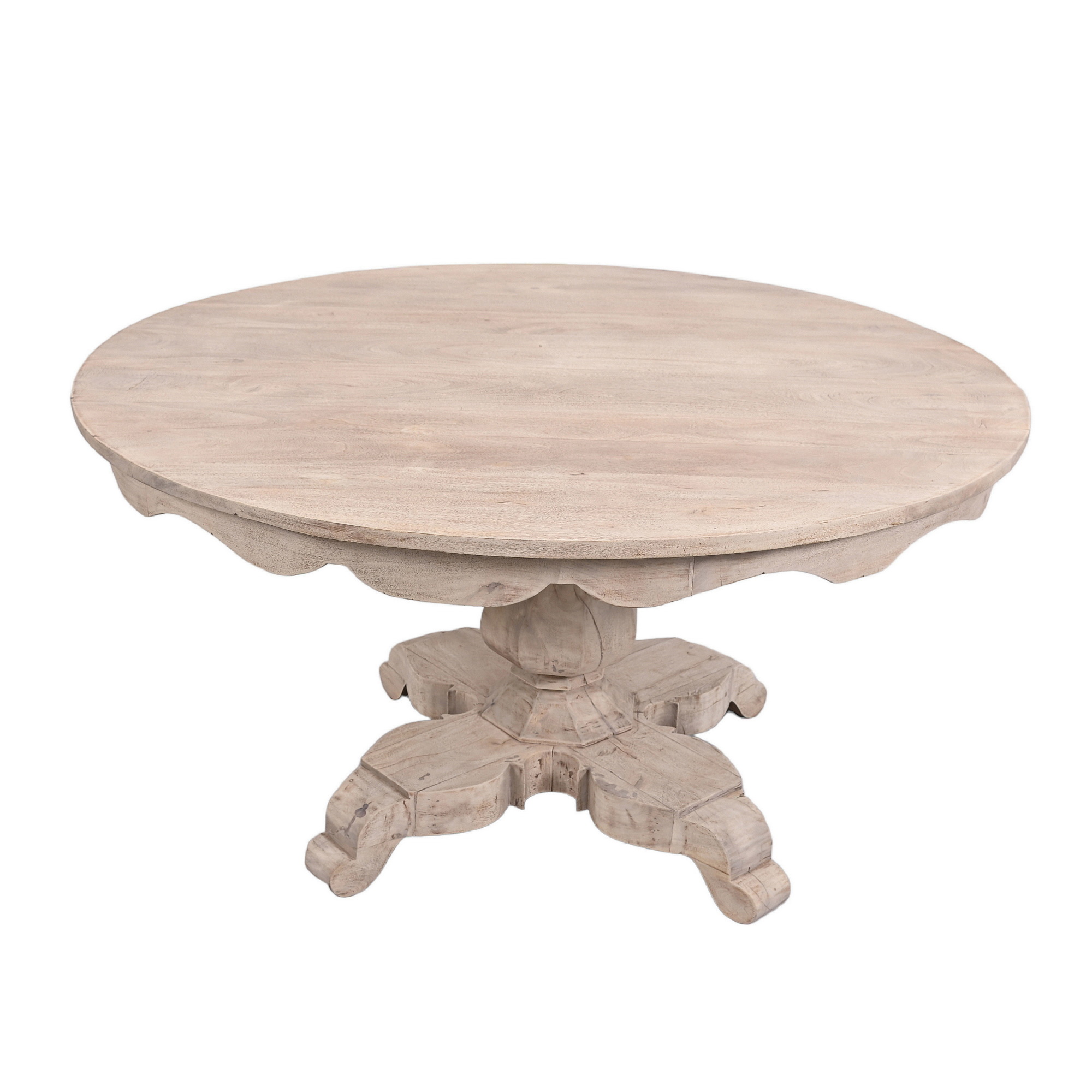 Circular dining table