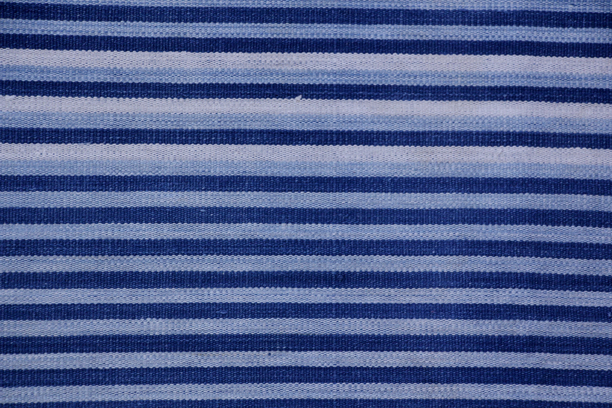 Azure Lines Vintage -Striped Flatwoven Dhurrie