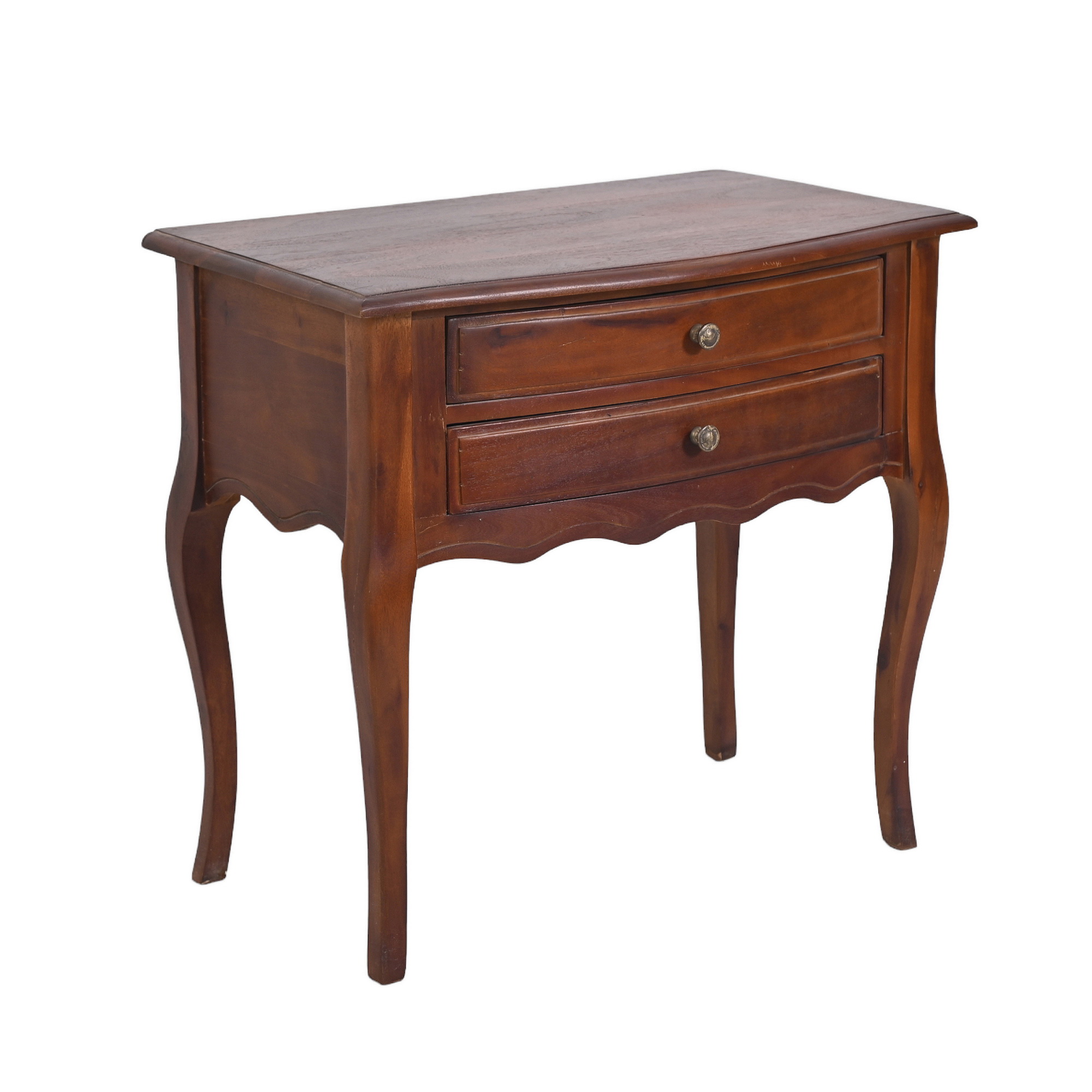 Classic walnut bedside table