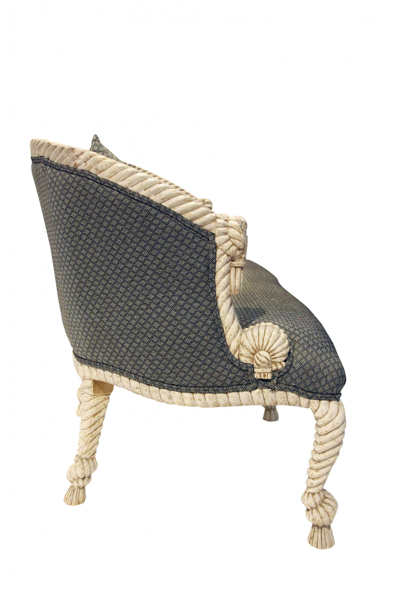 Twisted rope loveseat sofa