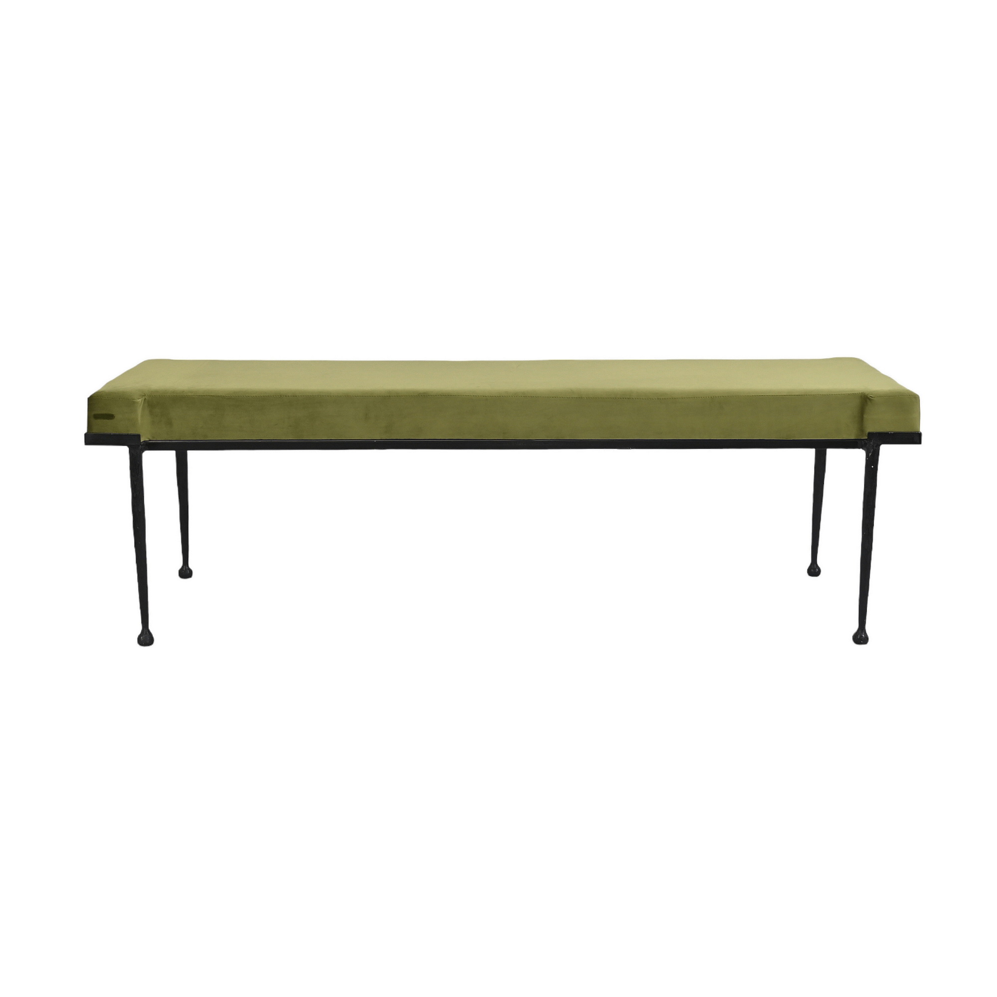 Antique gold Metal Base Bench