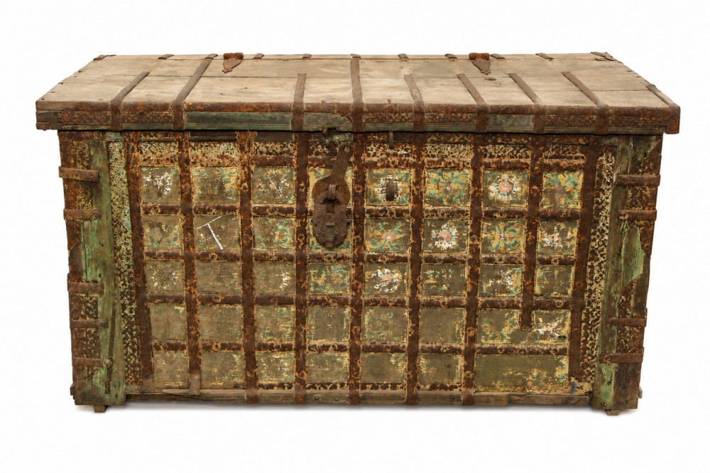 Image of Vintage old trunk