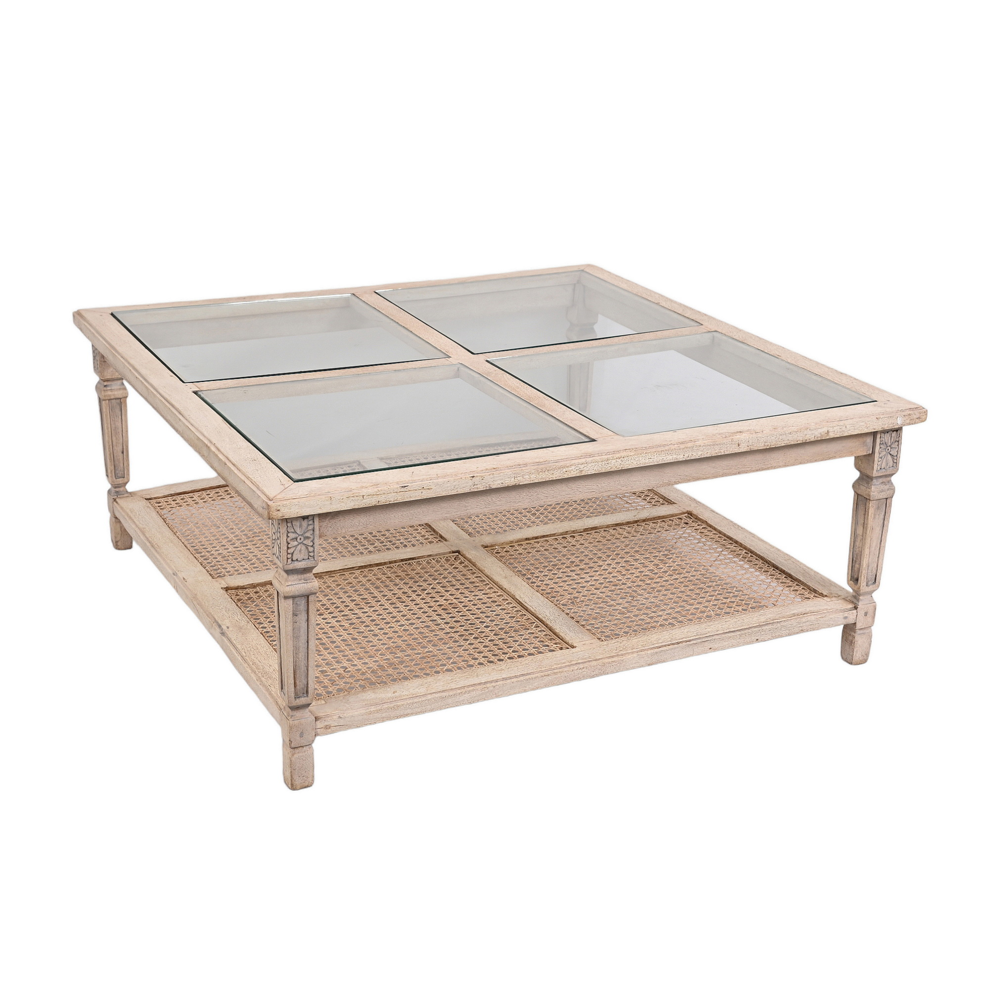 Rosettes hand-carved Coffee table