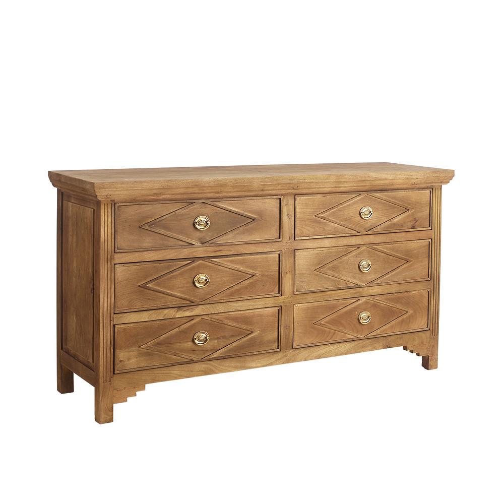 Cottage Diamond 6-Drawer Chest