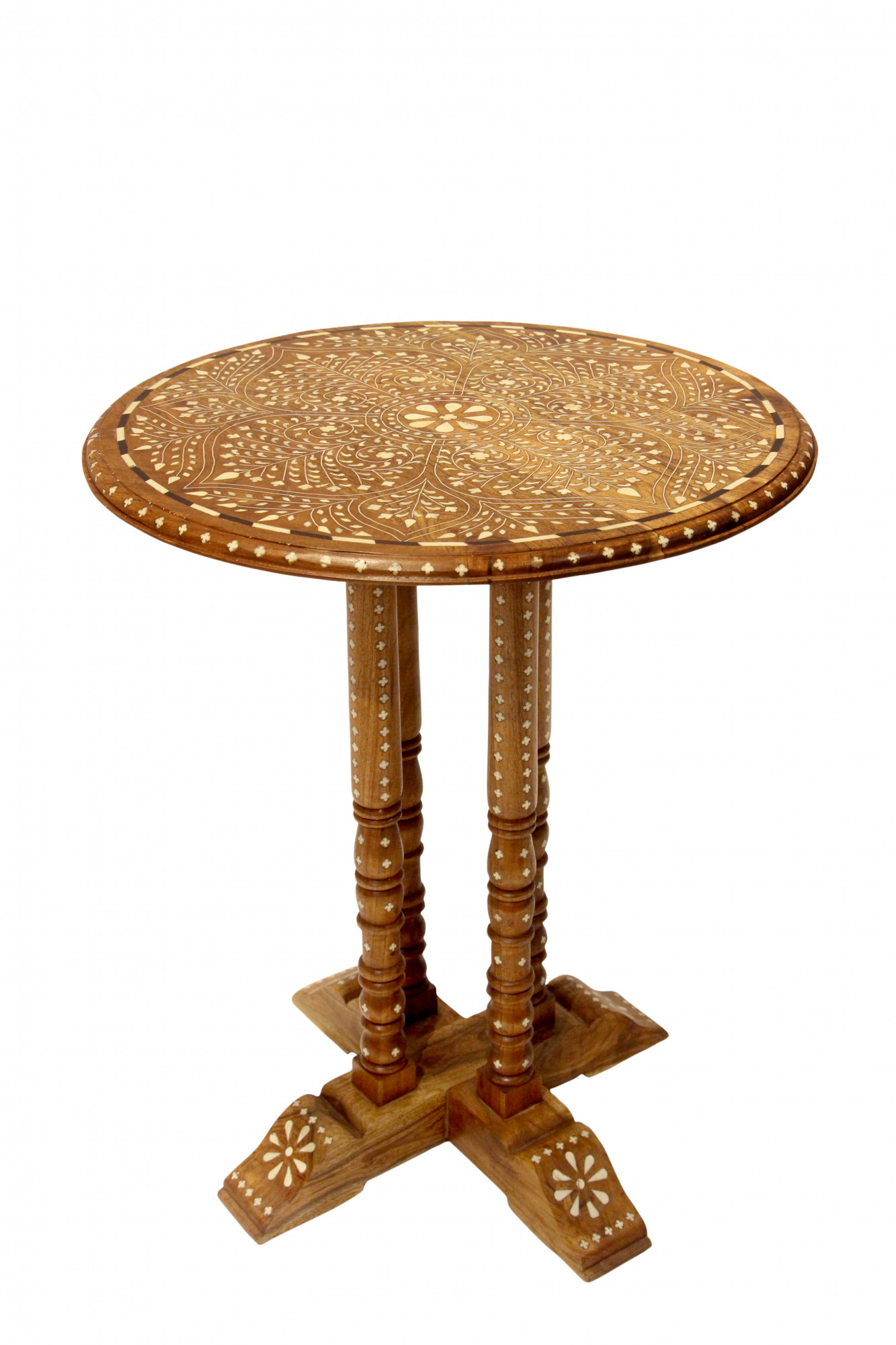 Nargis Round Inlay SideTable