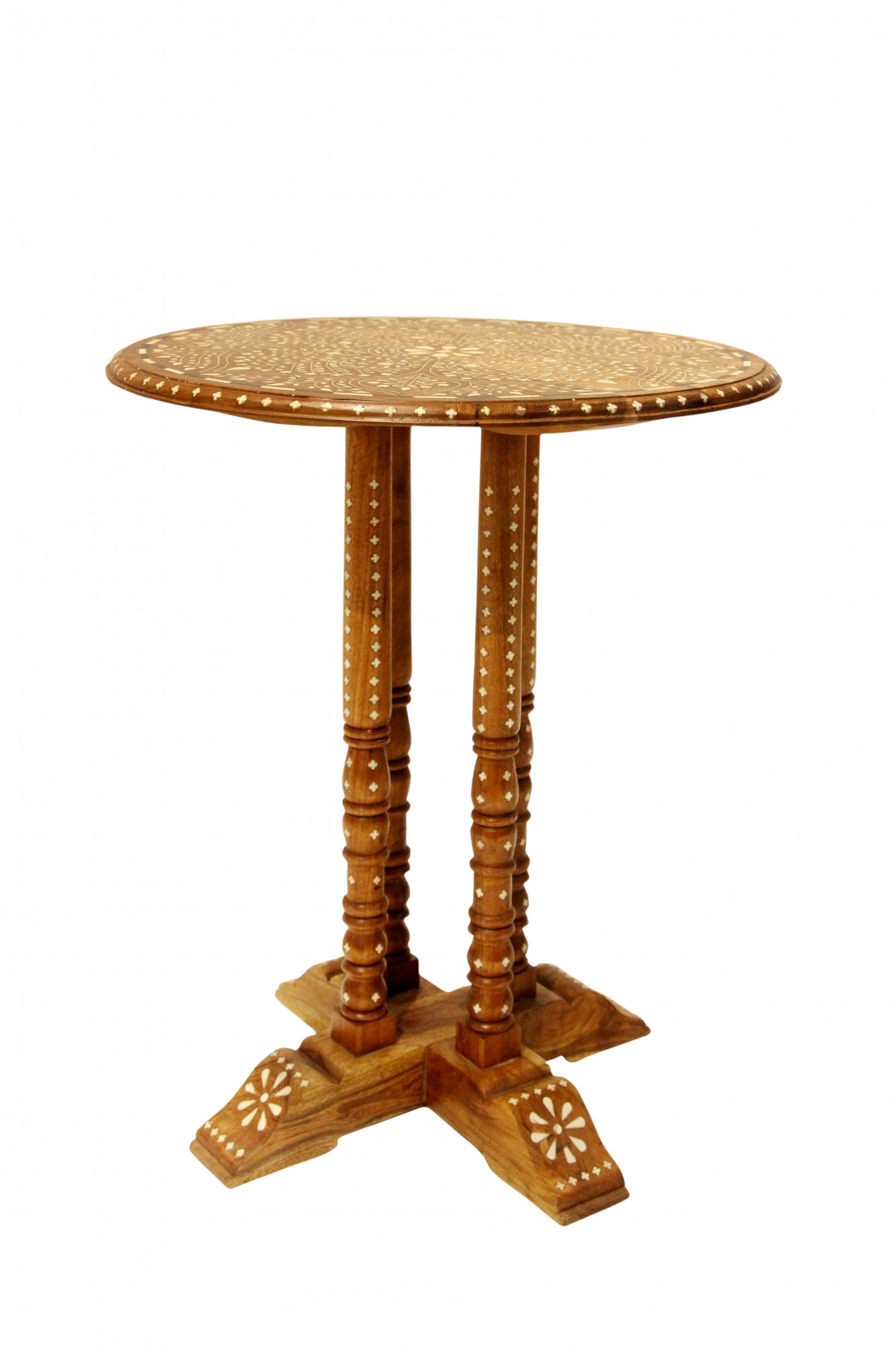 Nargis Round Inlay SideTable