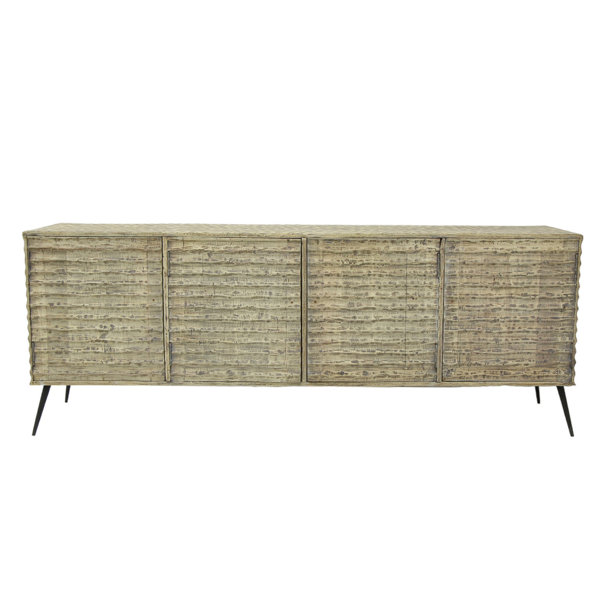 Hand hewn sideboard