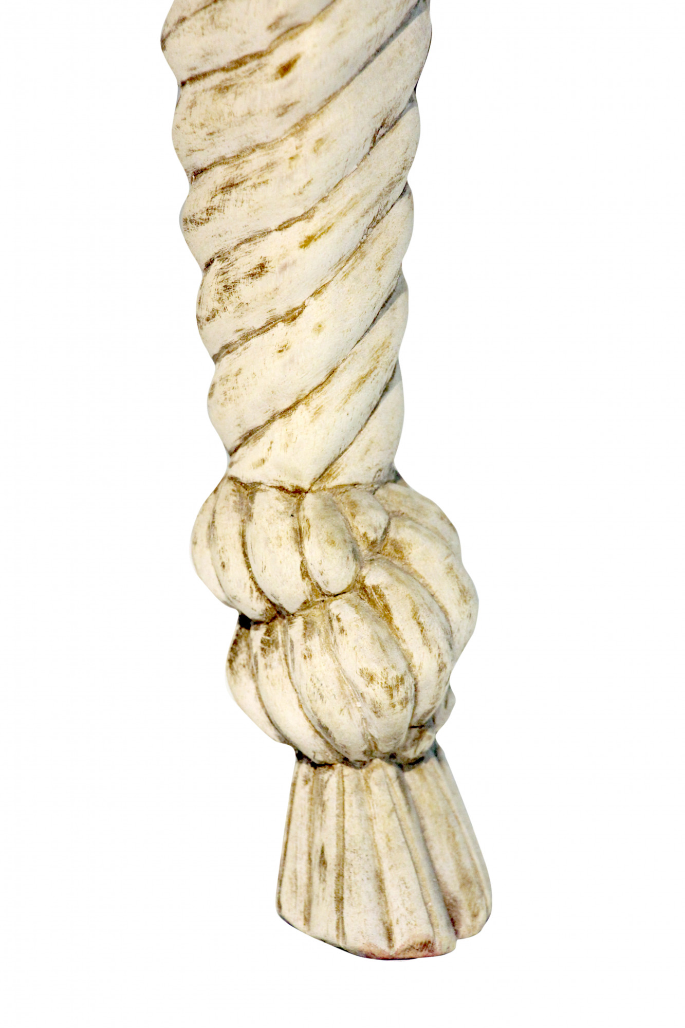 Statement rope carved Spanish tub chair