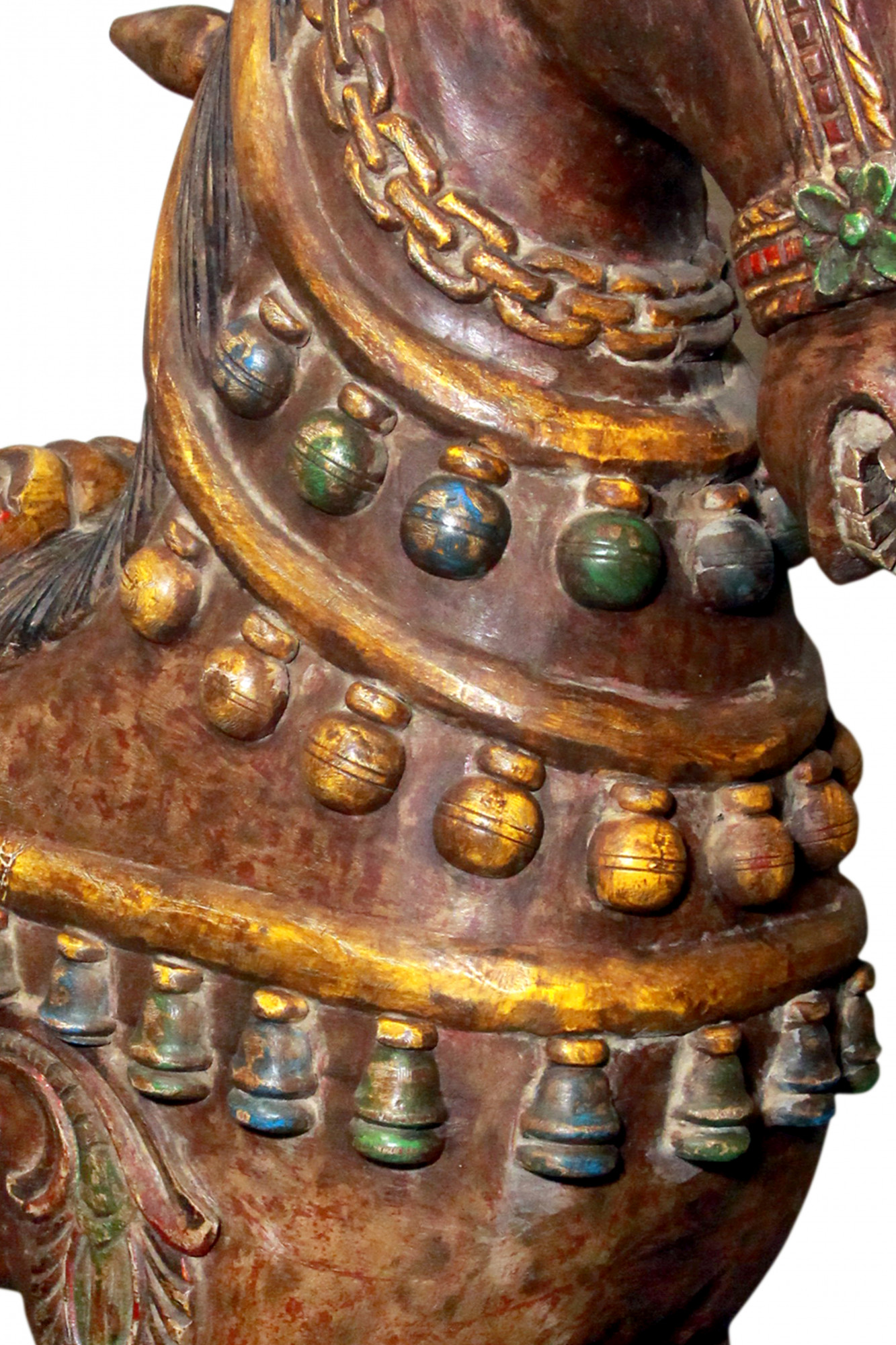 Vintage carved wooden horse