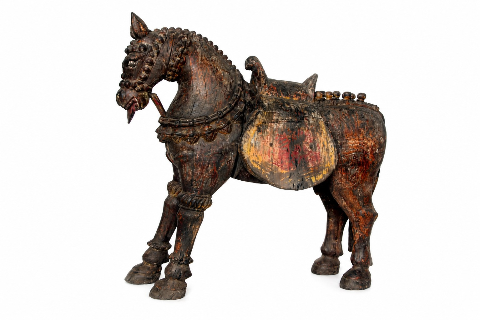 Vintage wooden horse