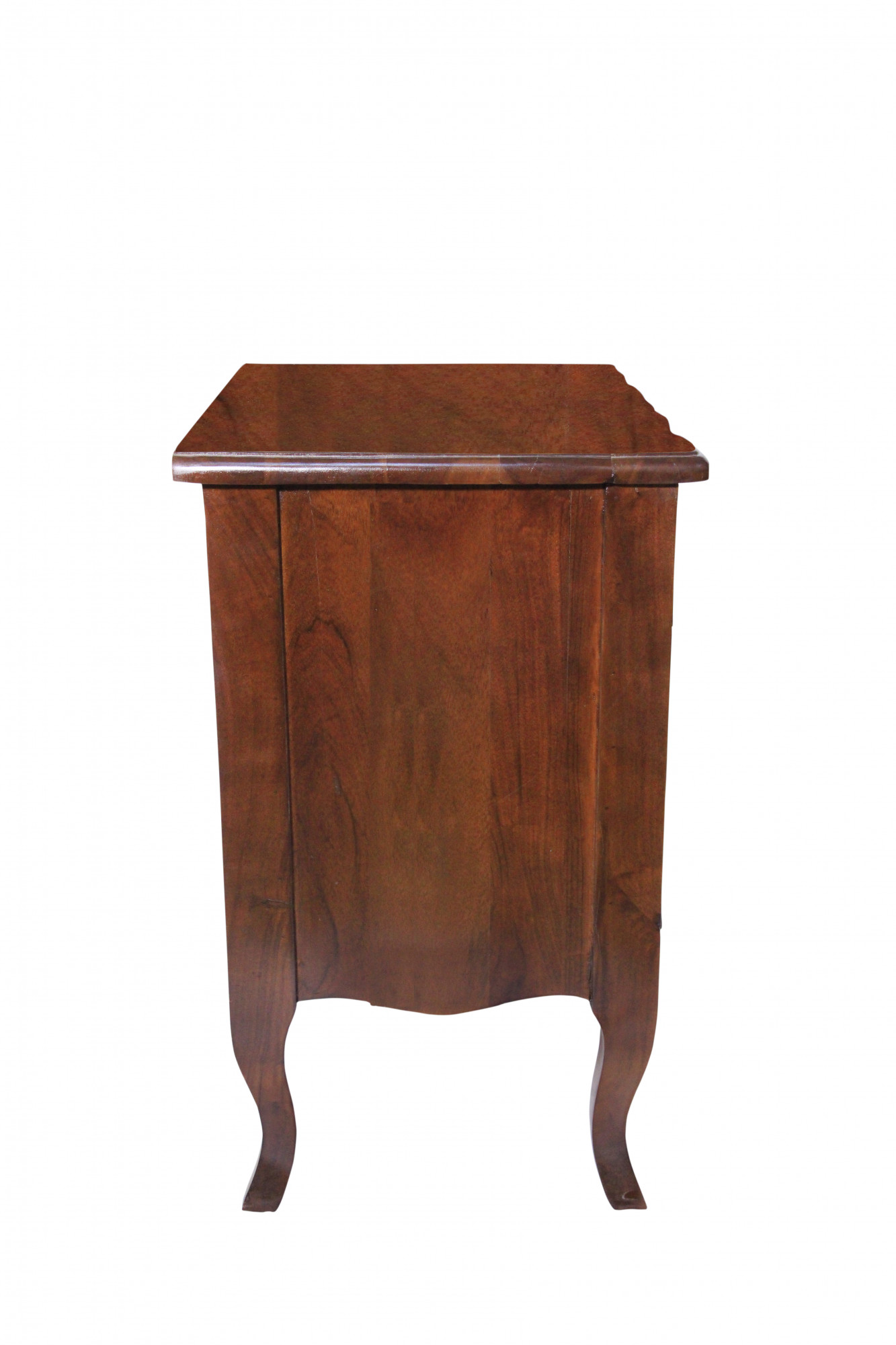 Classic Curved Three-Drawer Bedside Chest