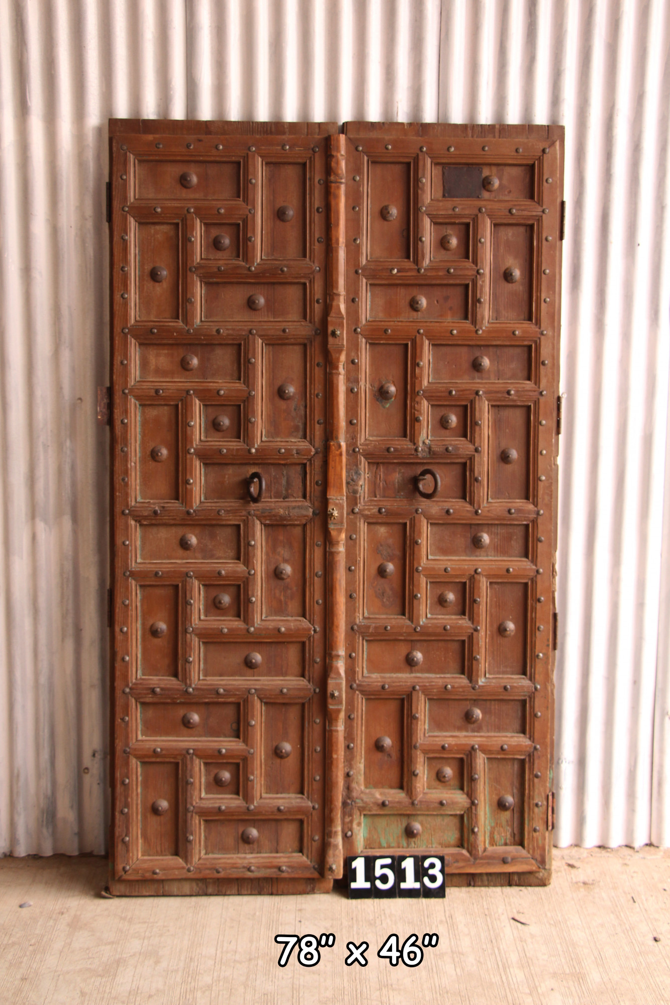 Vintage teak Wood door