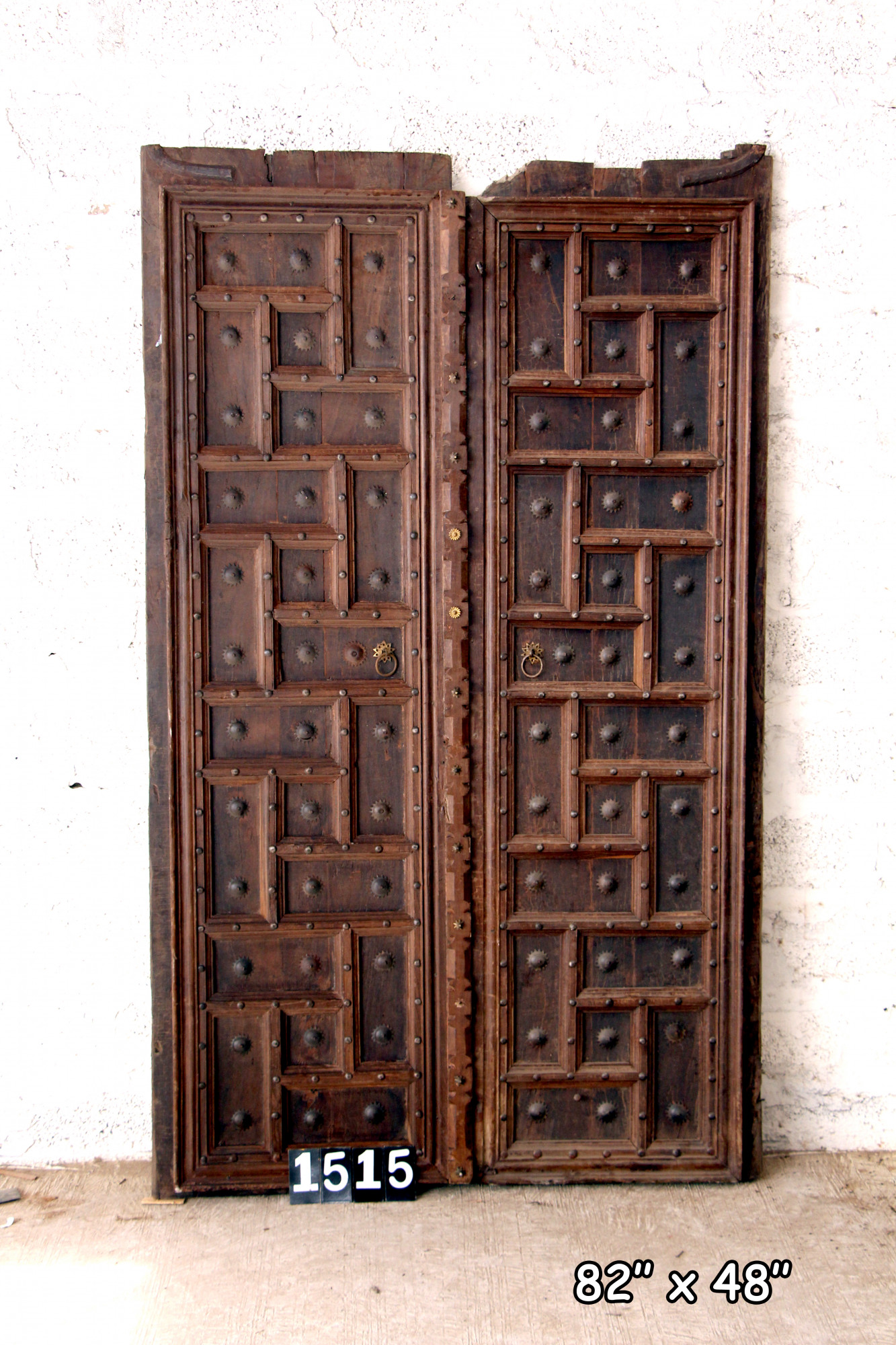 Vintage teak Wood door