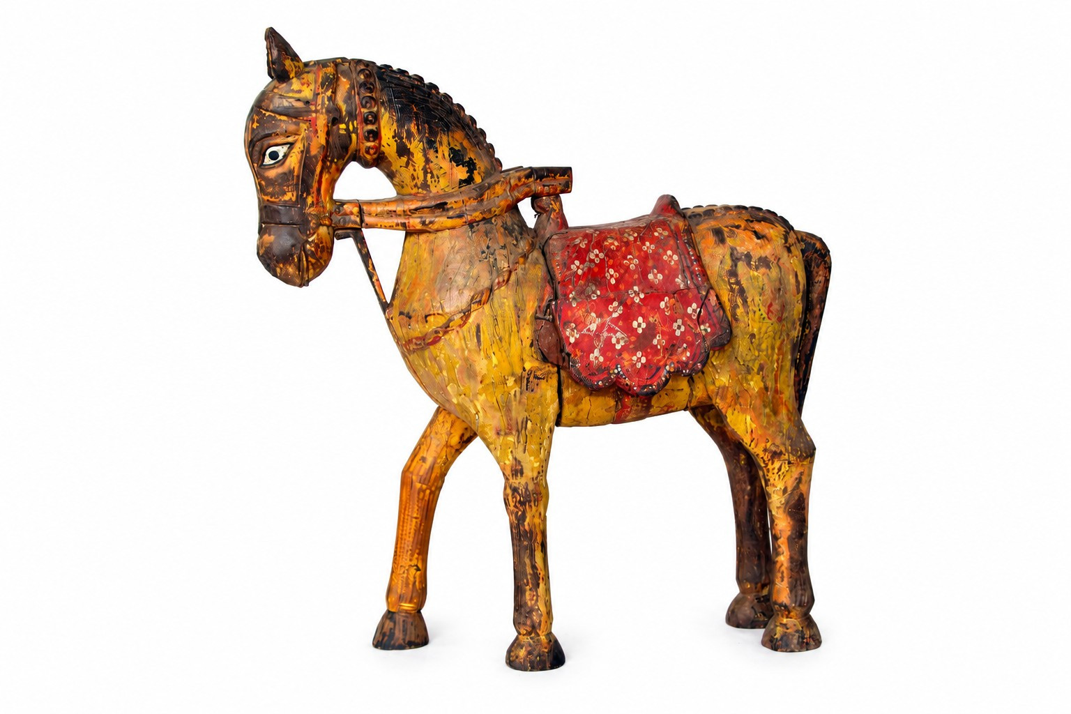 Vintage wooden horse