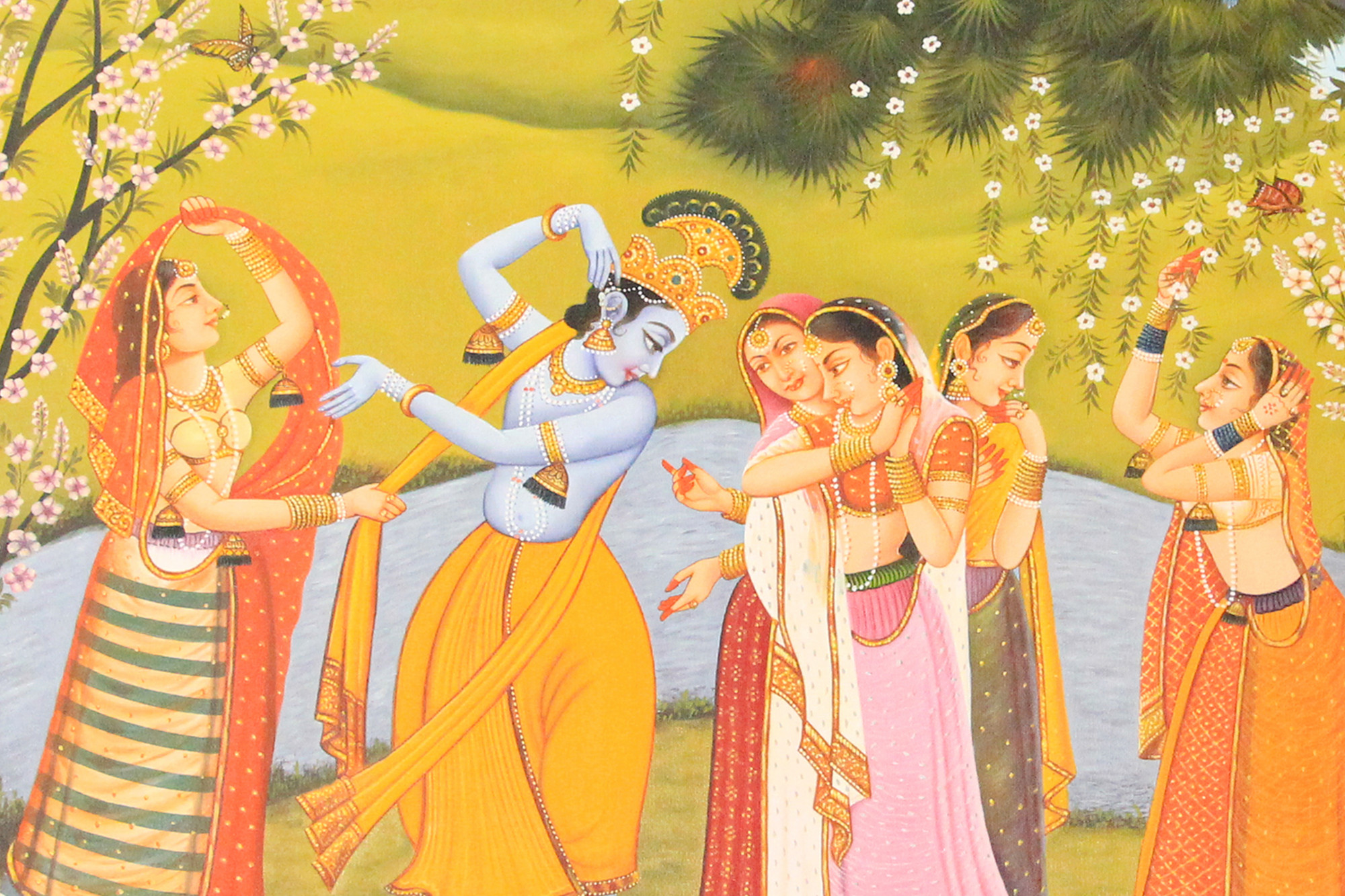 Krishna in the Garden of Blossoms