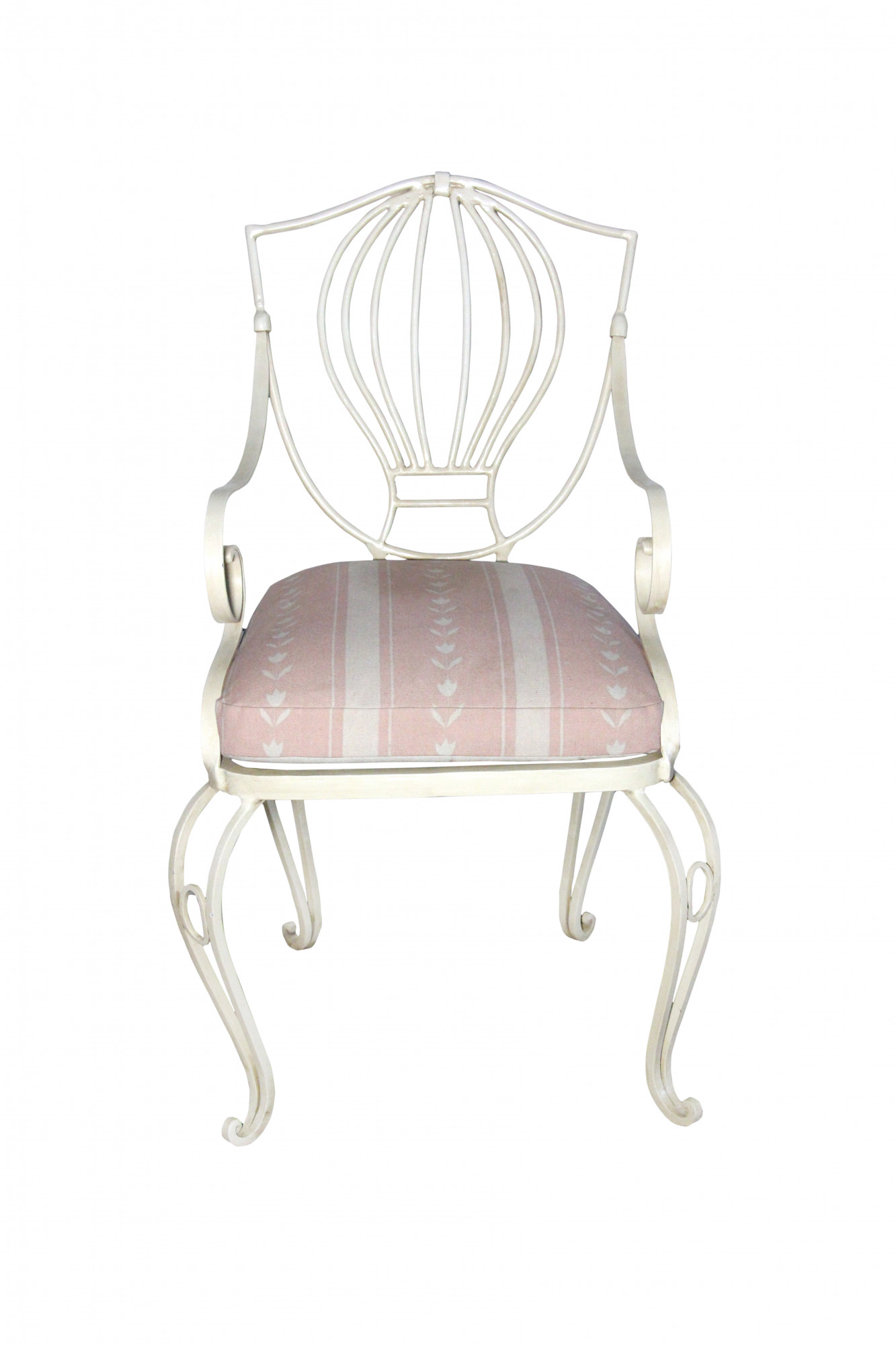 La Roseraie Wrought Iron Accent Armchair
