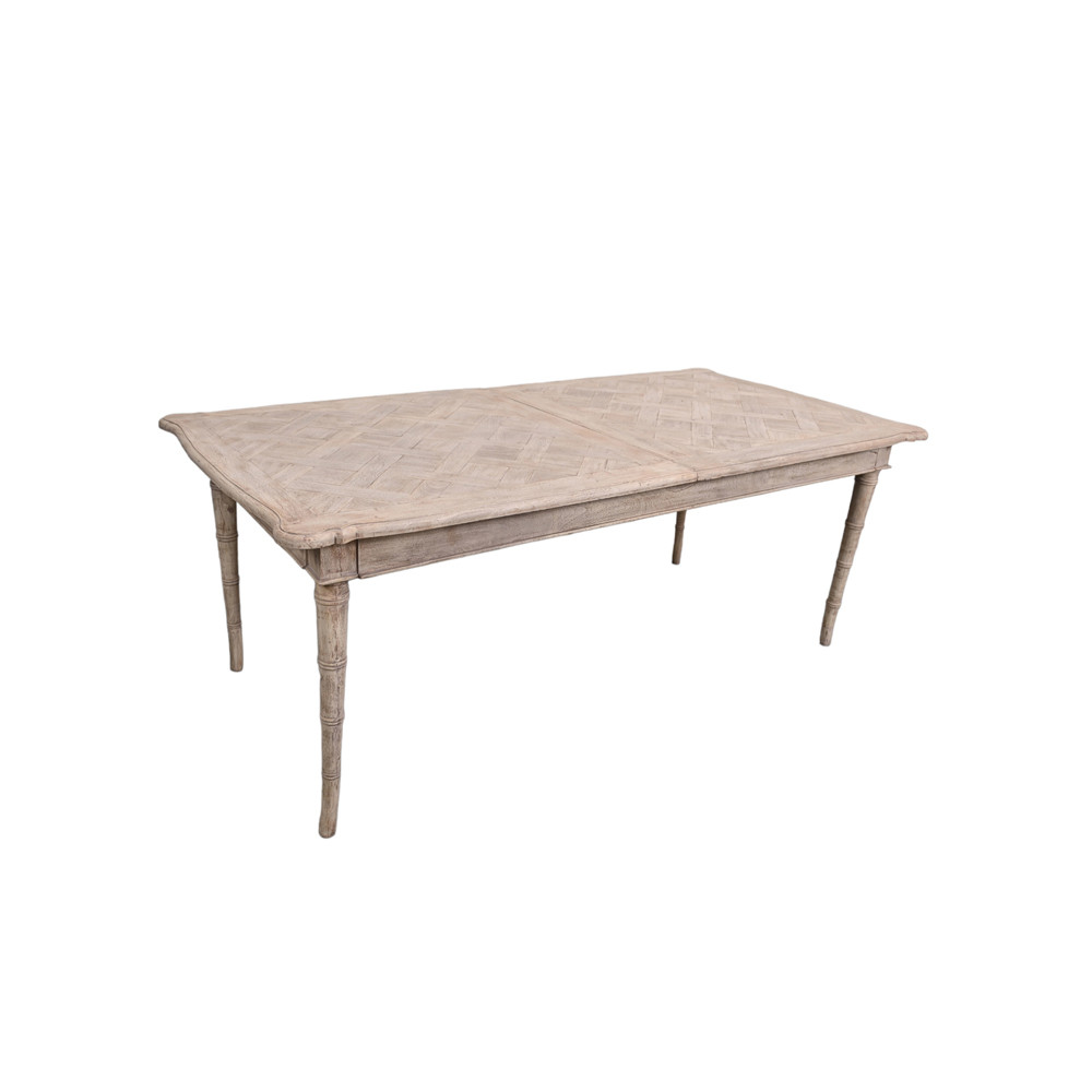 Expandable bamboo dining table