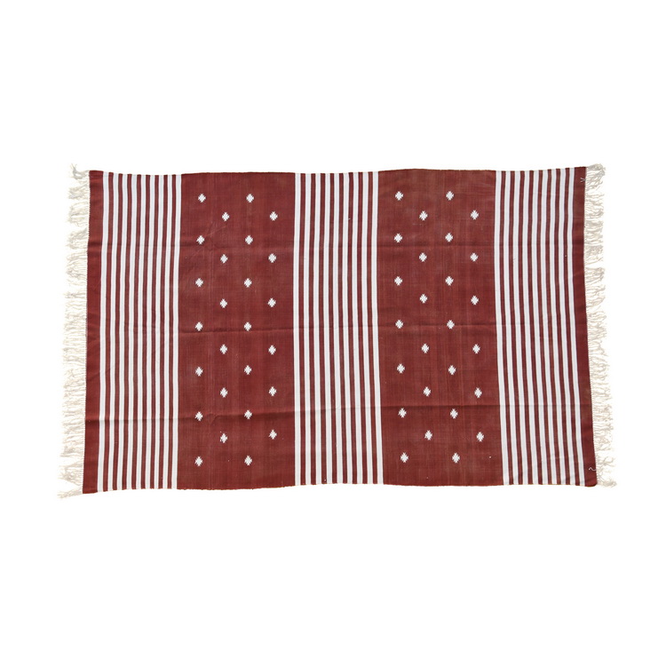 Wine rug with stripes and stars