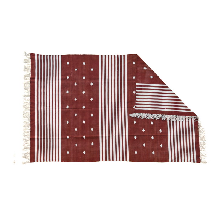 Wine rug with stripes and stars