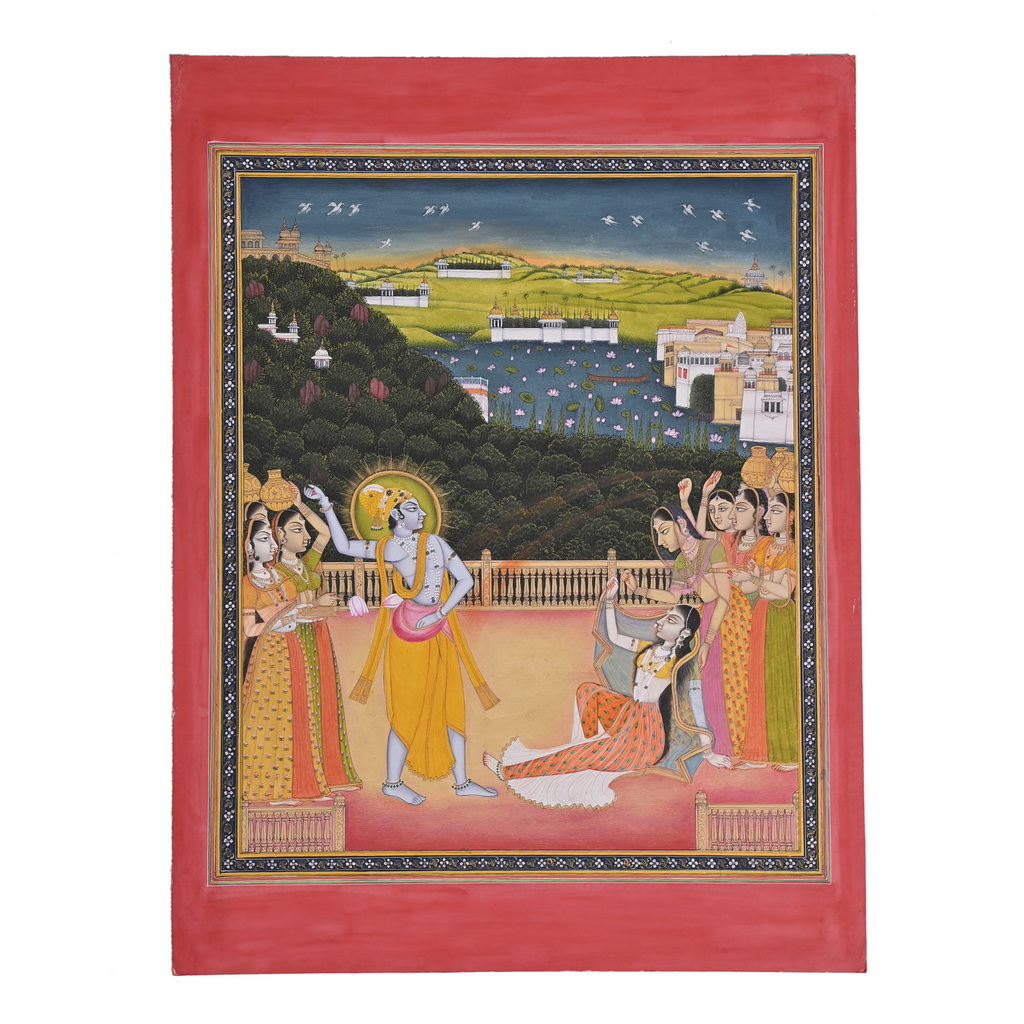 Radha Krishna Kangra Painting