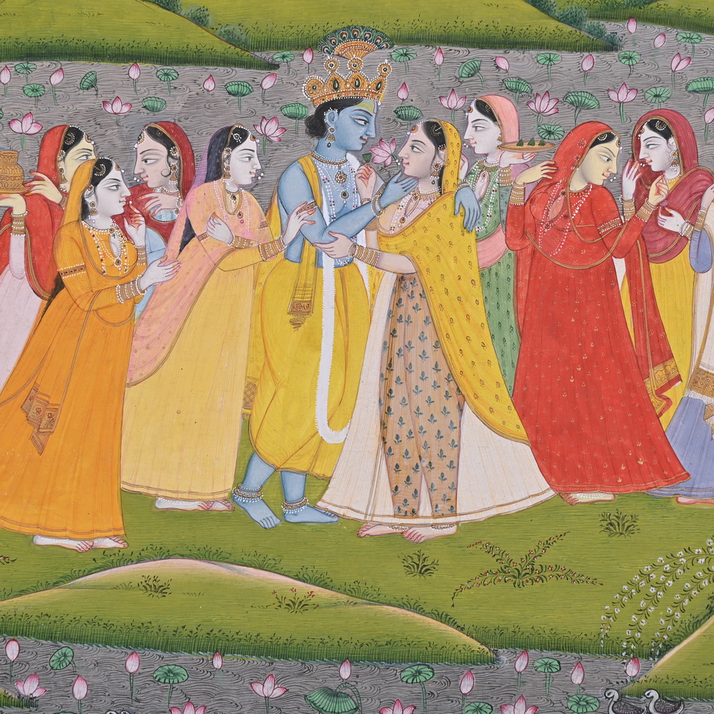 Radha Krishna Kangra Painting