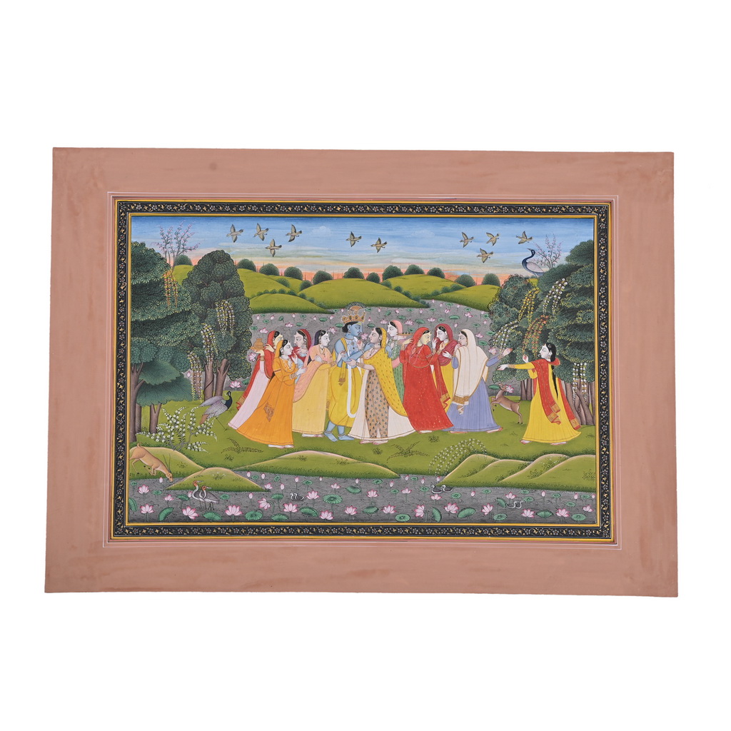 Radha Krishna Kangra Painting