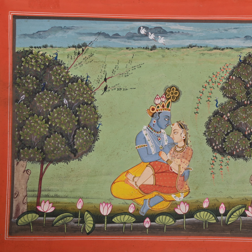 Radha Krishna Kangra Painting
