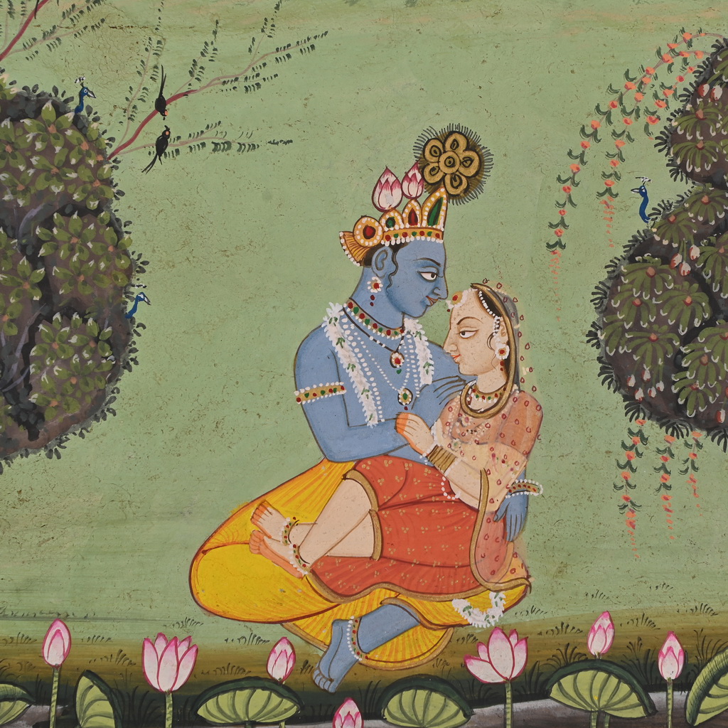 Radha Krishna Kangra Painting
