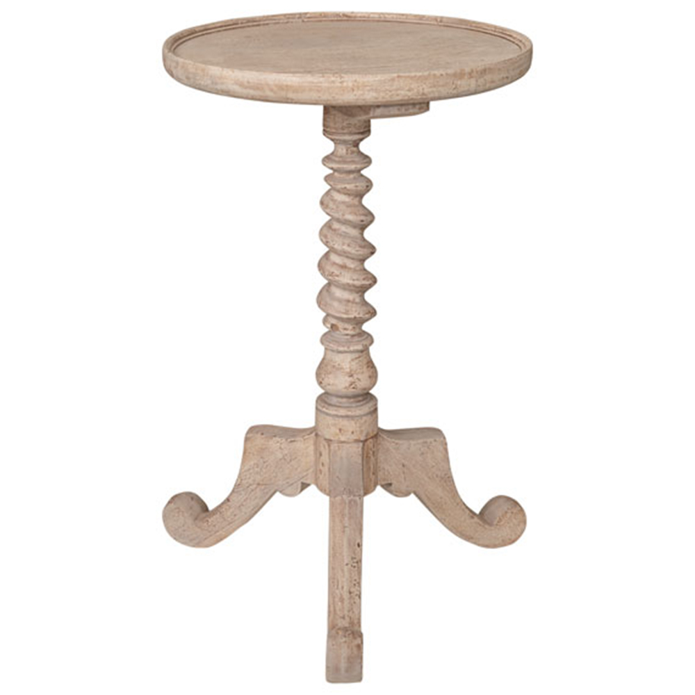 Solid Wood 3 Legs End Table-