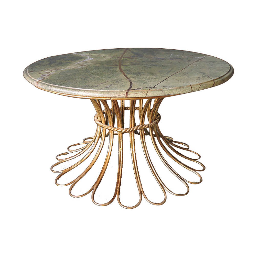 Wrought iron dining table