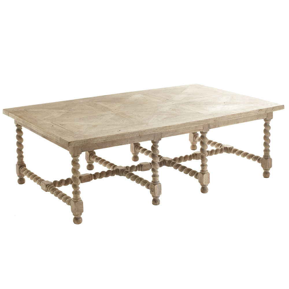 Barley Twist Legs With Parquet Top