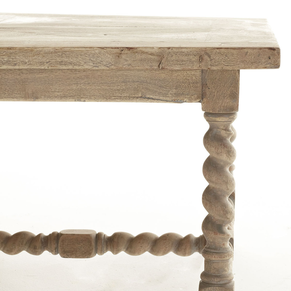 Barley Twist Legs With Parquet Top
