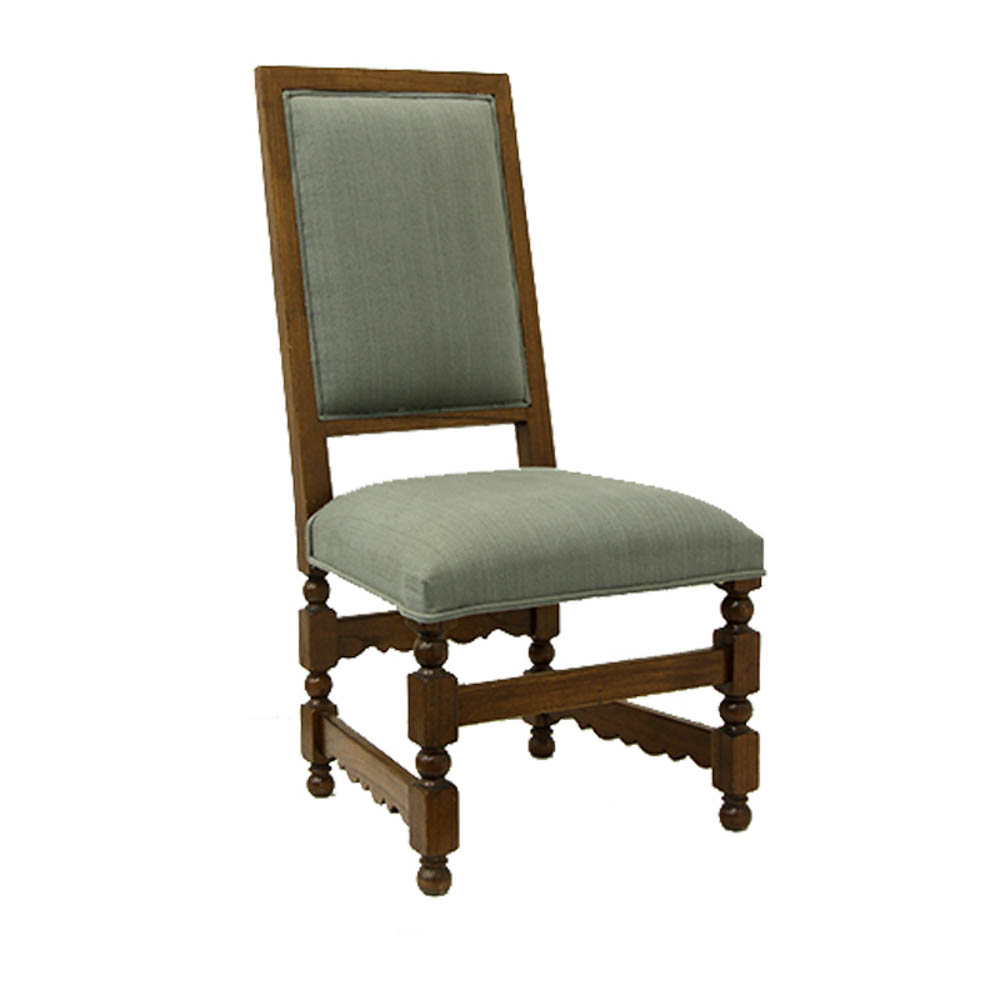 Spiral Legged Occasional Side Chair-