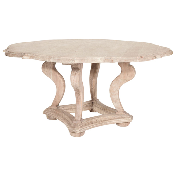 Wood Top Shabby Chic Table
