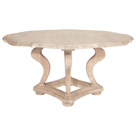 Wood Top Shabby Chic Table