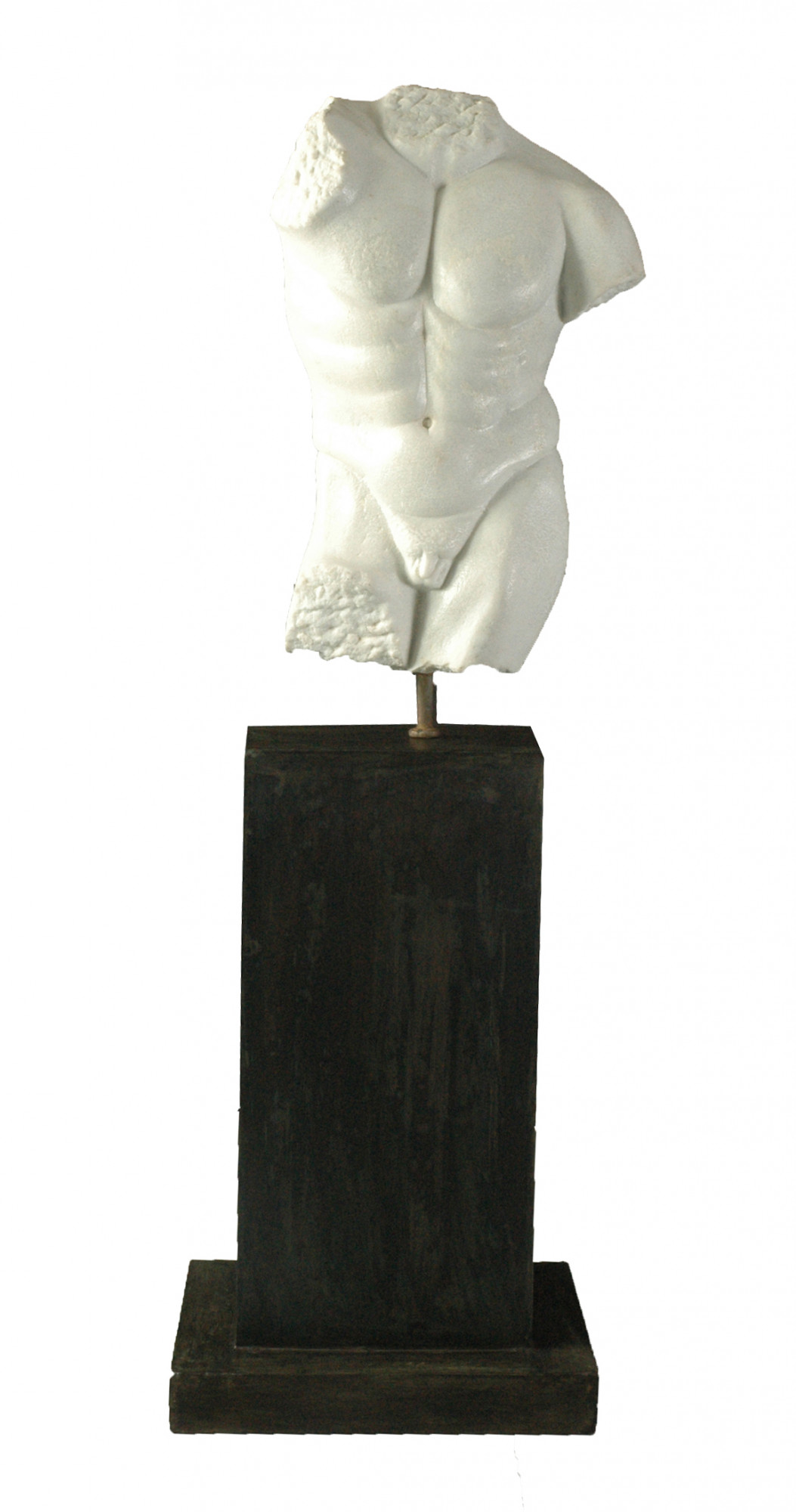 Green Marble torso on pedestal