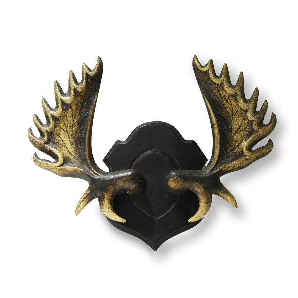 wooden Antlers on a Wall Mount