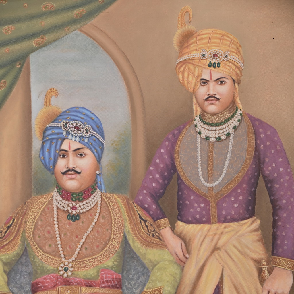 Vintage Indian king Painting