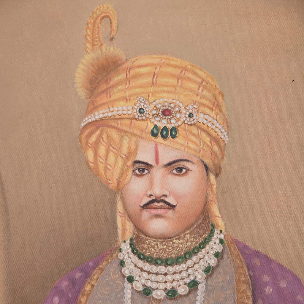 Vintage Indian king Painting